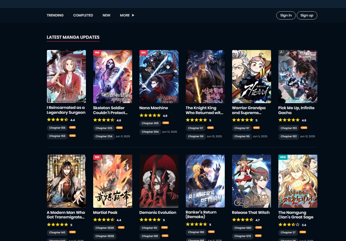 Comics A to Z comics and manga